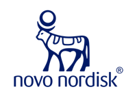 Novo Nordisk logo.