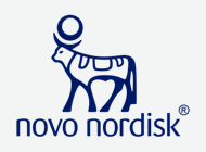 Novo Nordisk logo.