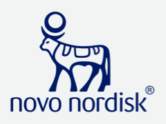 Novo Nordisk logo.