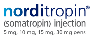 Norditropin (somatropin) injection logo.