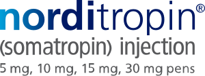 Norditropin (somatropin) injection logo.