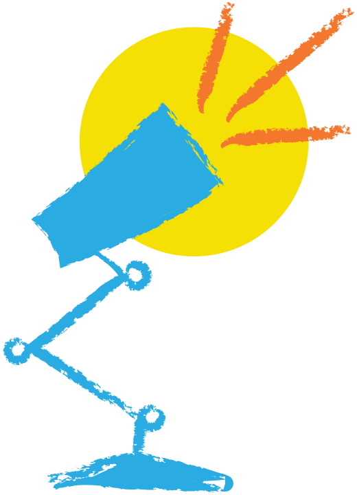 Illustration of a spotlight.