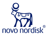 Novo Nordisk logo.