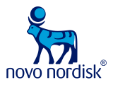 Novo Nordisk logo.