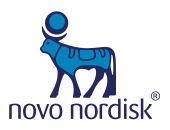 Novo Nordisk logo.